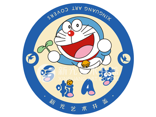No.073哆啦A梦图案艺术井盖