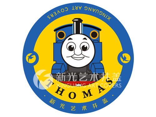 No.075火车头托马斯图案艺术井盖
