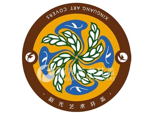No.084牵牛花图案艺术井盖