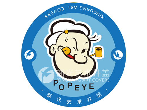 No.088大力水手图案艺术井盖