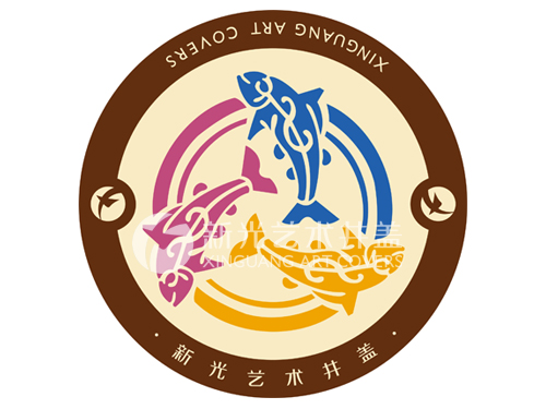 位于前列31鱼纹样图案艺术井盖（二）