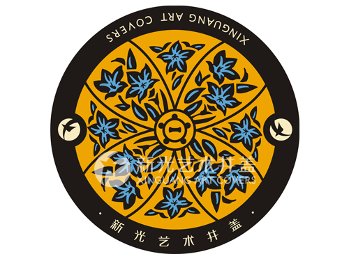 位于前列49花卉图案艺术井盖（三）