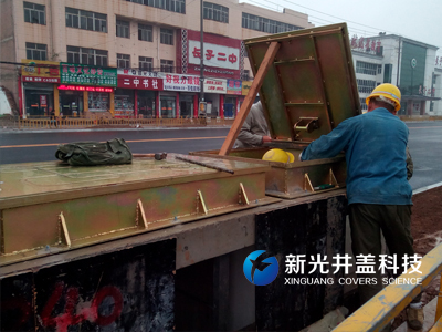 远程控制井盖安装现场（一）