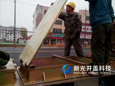远程控制井盖安装现场（二）