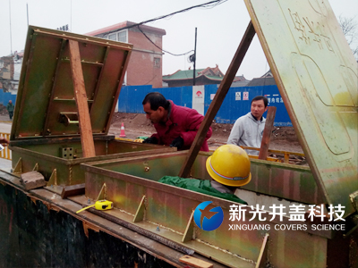 远程控制井盖安装现场（三）