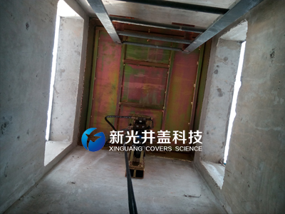 远程控制井盖内俯视图